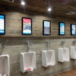 Photo of restroom illustrates blog: "What Is Restroom Advertising?"